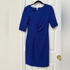 Tahari Blue Sheath Dress